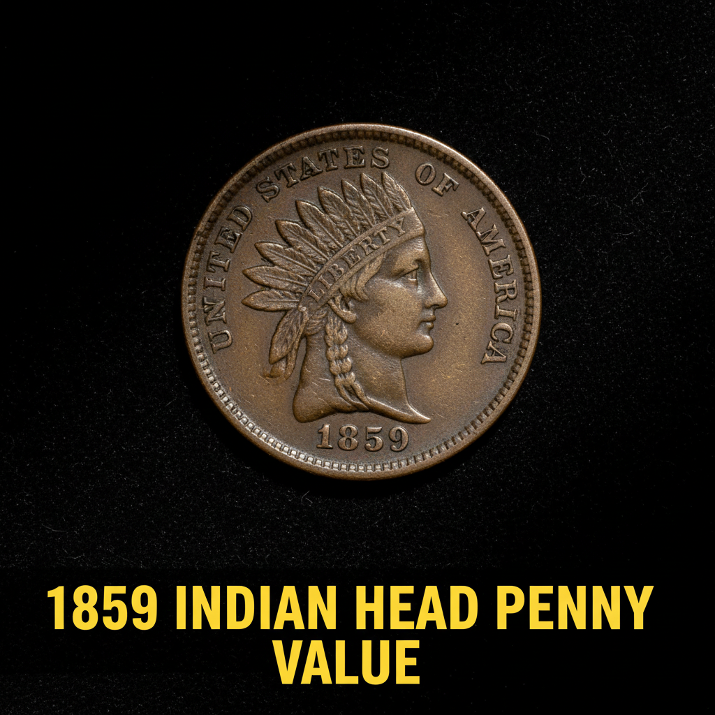 1859 indian head penny value what collectors need