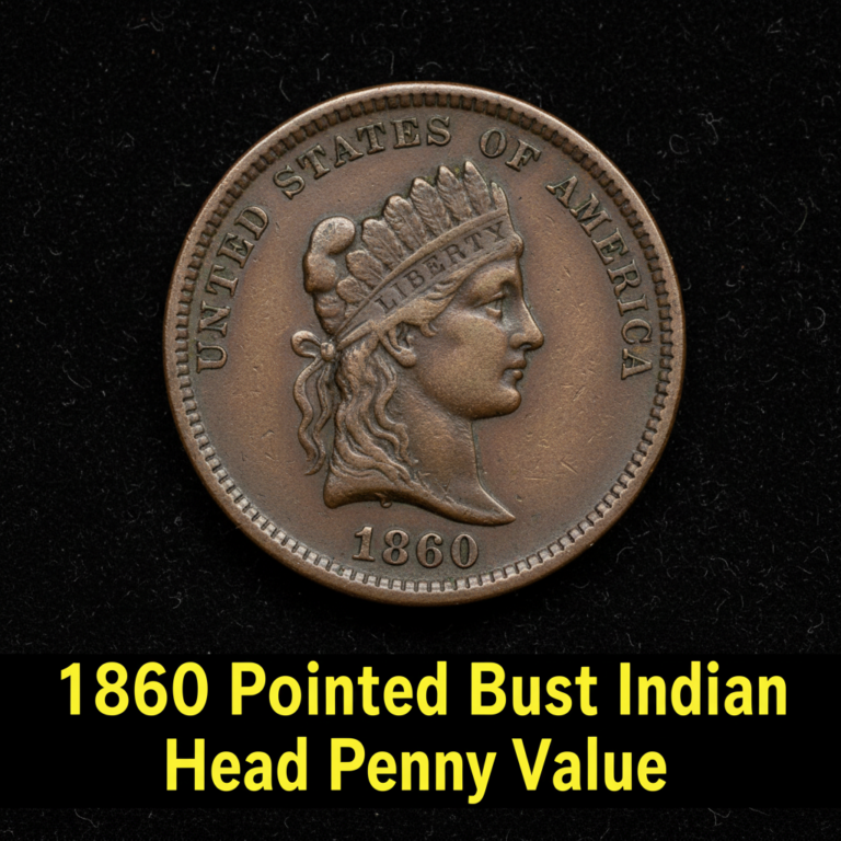 1860 pointed bust indian head penny value guide