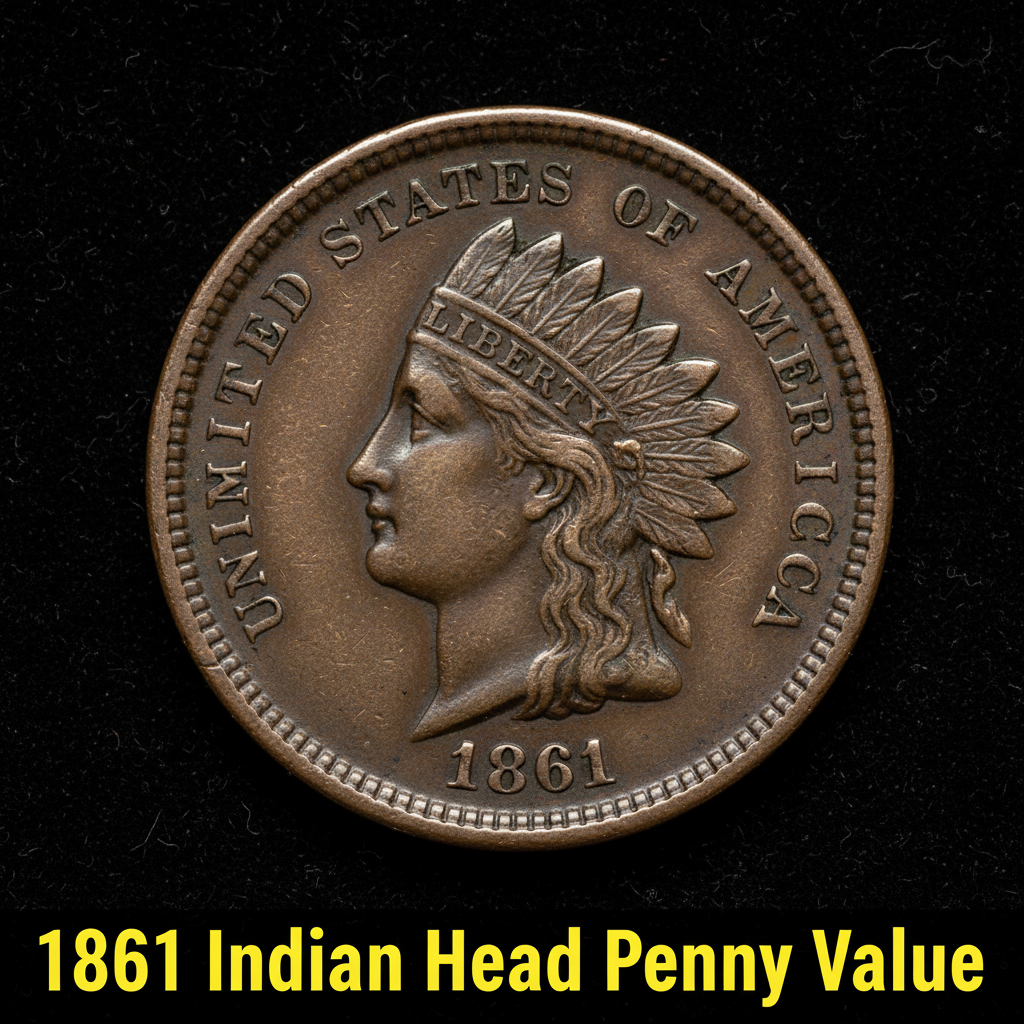 1861 indian head penny value what your old coin c
