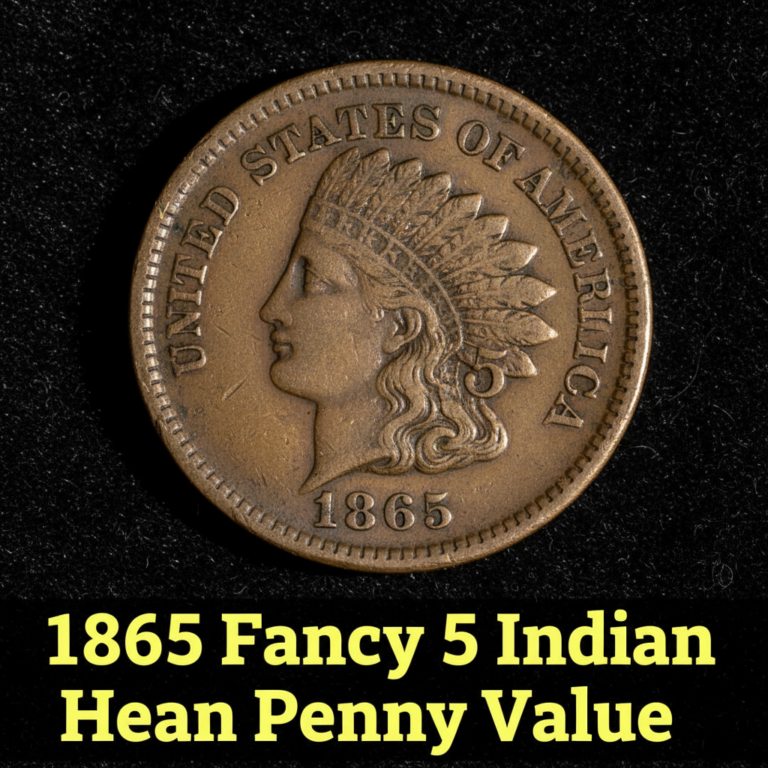 1865 fancy 5 indian head penny value what collecto