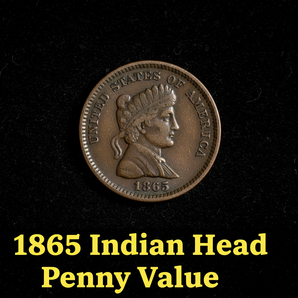 1865 indian head penny value guide how much is you