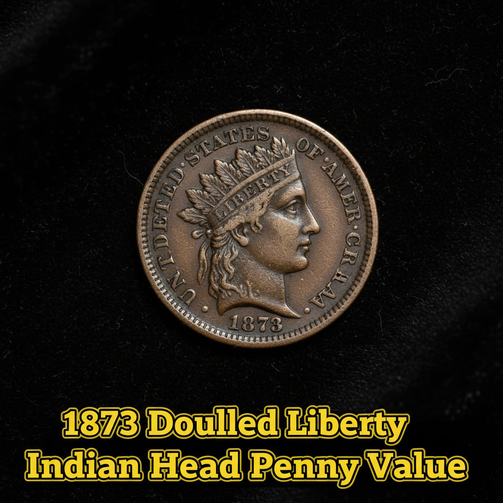 1873 doubled liberty indian head penny value what