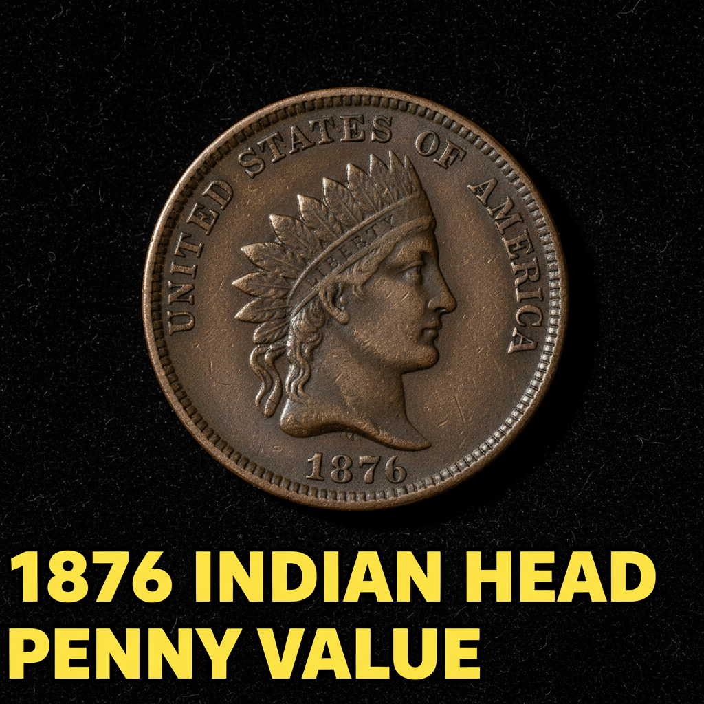 1876 indian head penny value what is this old cent