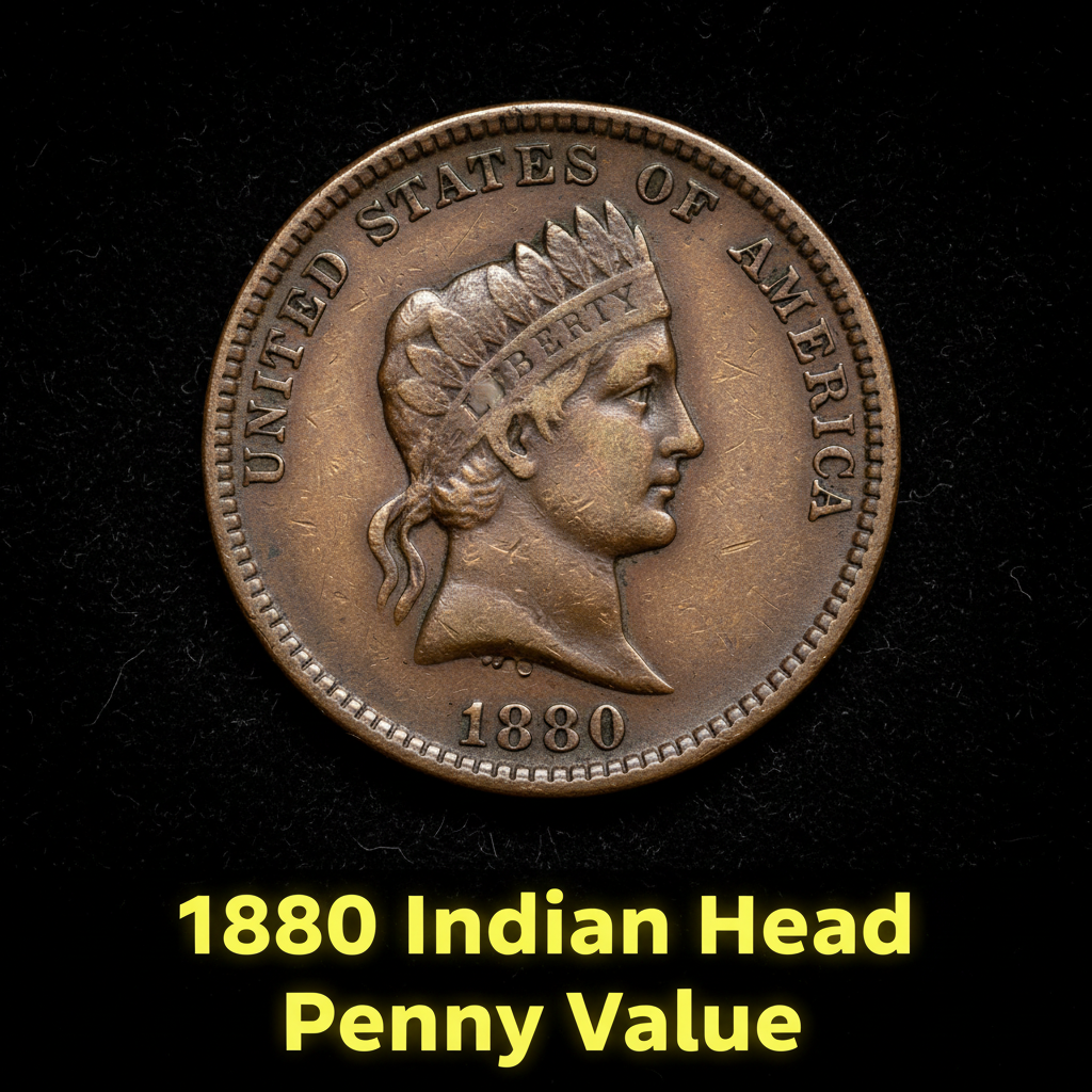 1880 indian head penny value guide what is it wort