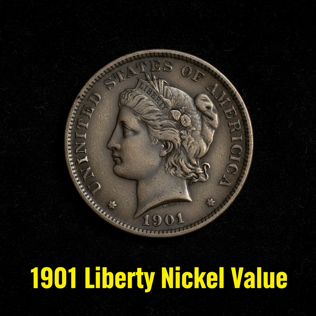 1901 liberty nickel value what its worth and why