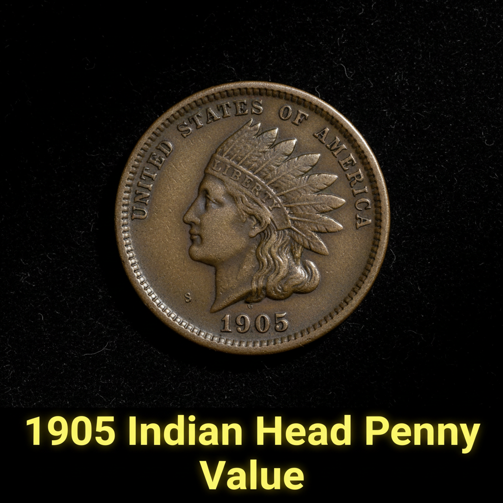 1905 indian head penny value and what its worth t
