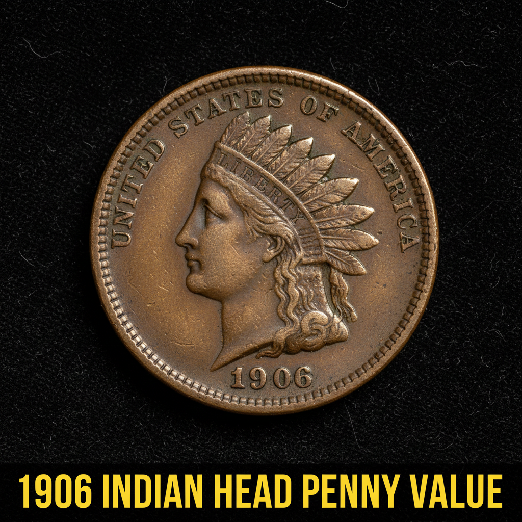 1906 indian head penny value what is it worth and