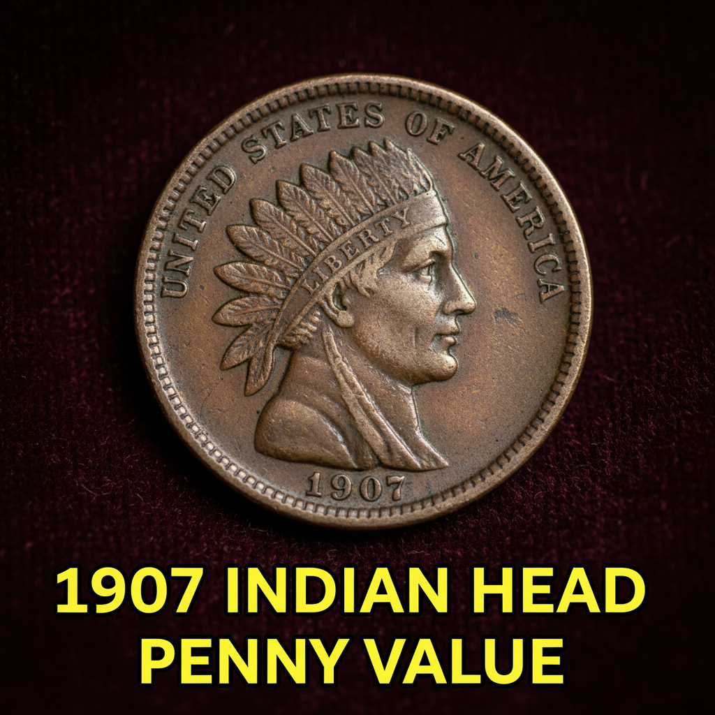 1907 indian head penny value how much is your old