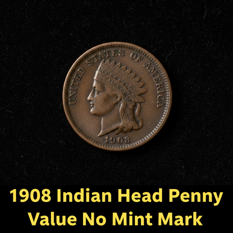 1908 indian head penny value with no mint mark wha