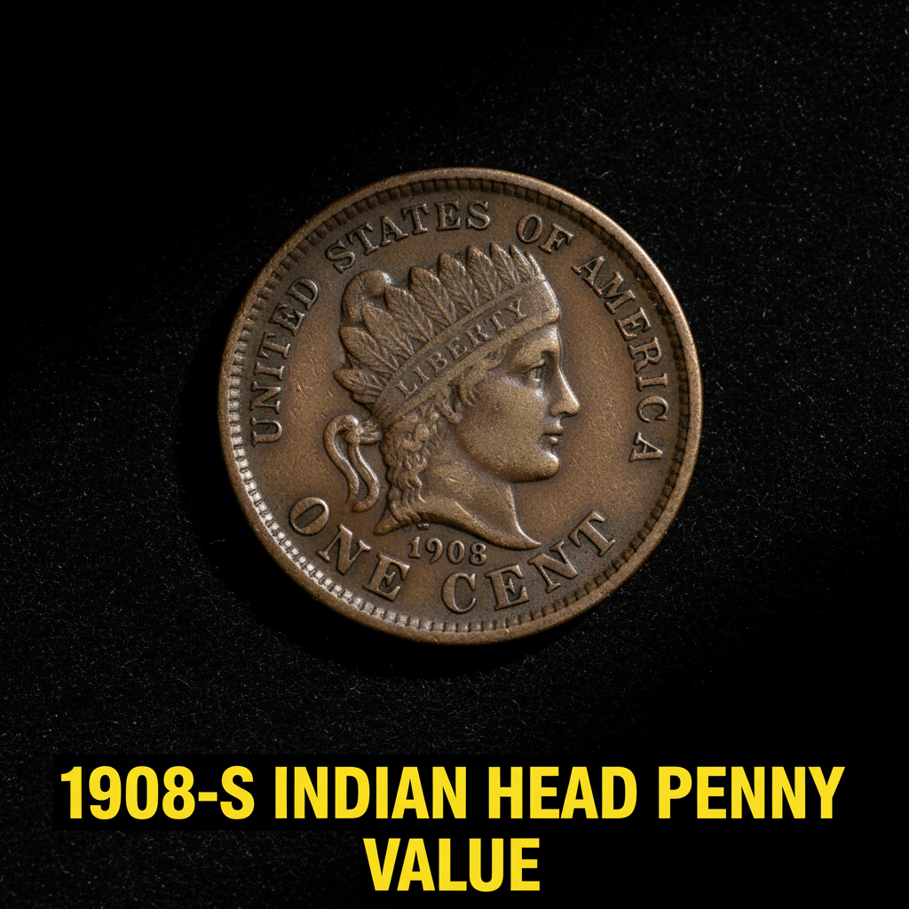 1908 s indian head penny value what this rare san