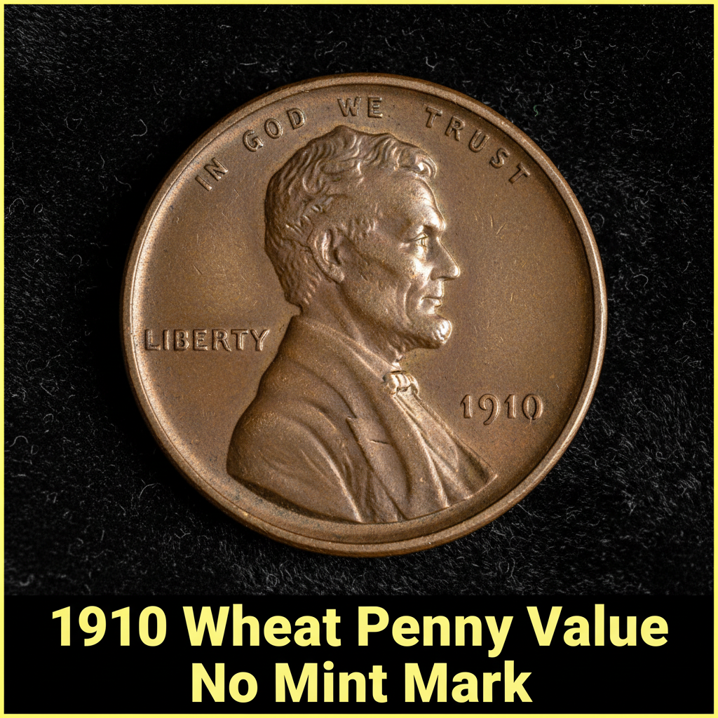 1910 wheat penny value with no mint mark and what