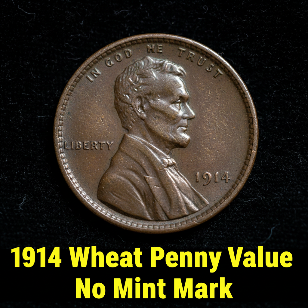 1914 wheat penny value no mint mark what is it wor