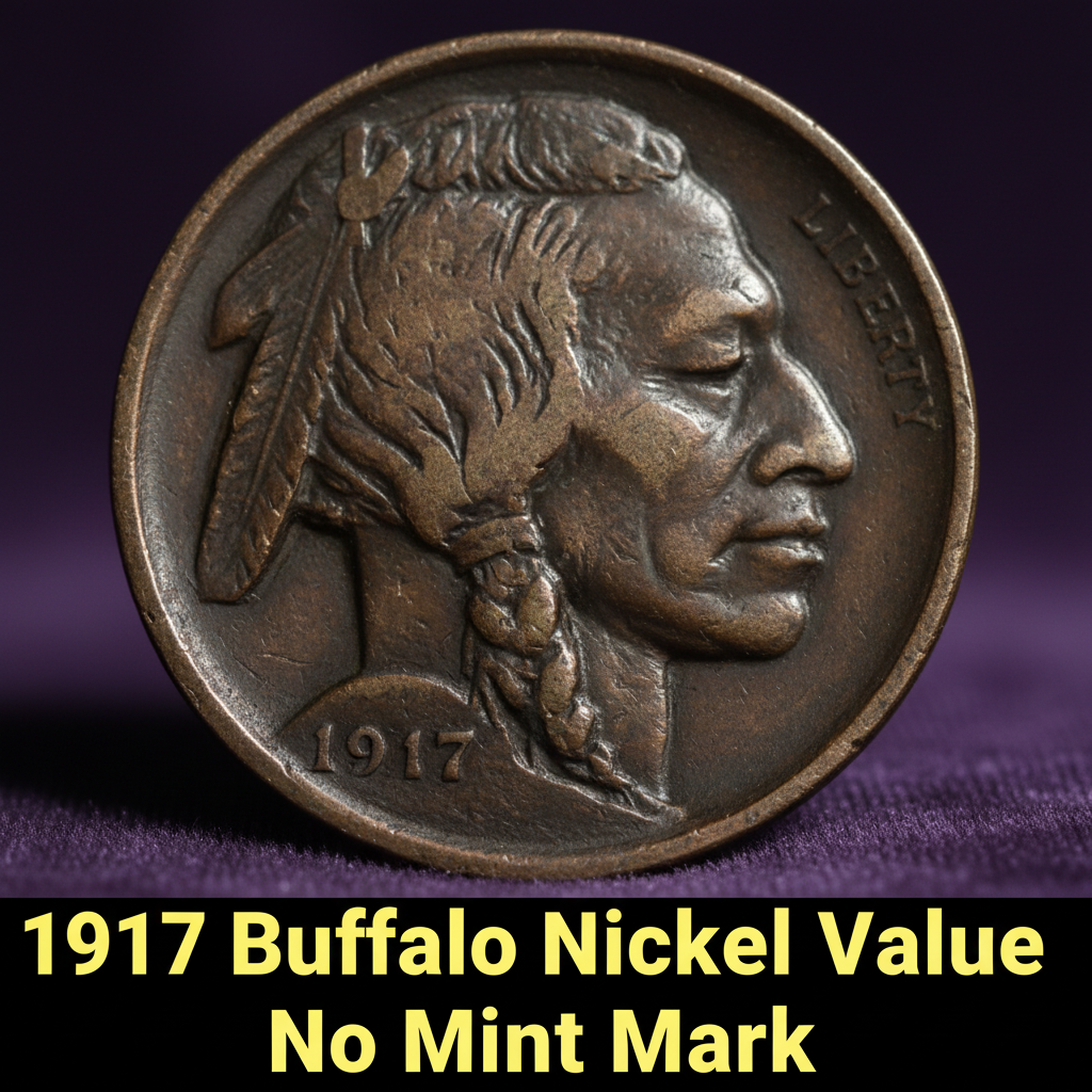 1917 buffalo nickel value no mint mark what is it