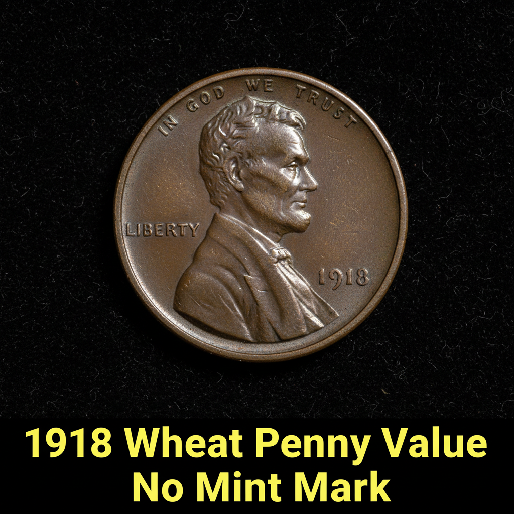 1918 wheat penny value no mint mark what is it wor