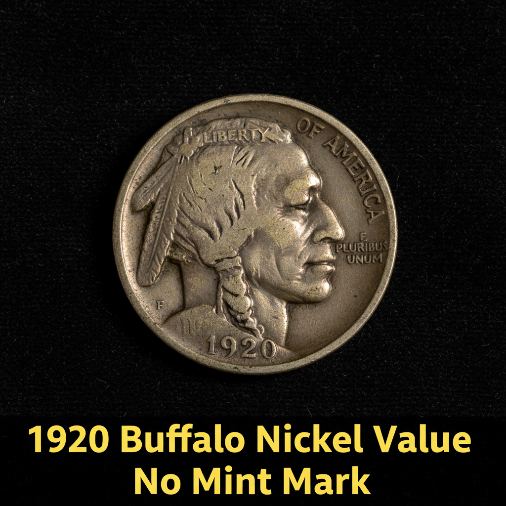 1920 buffalo nickel value no mint mark what is it