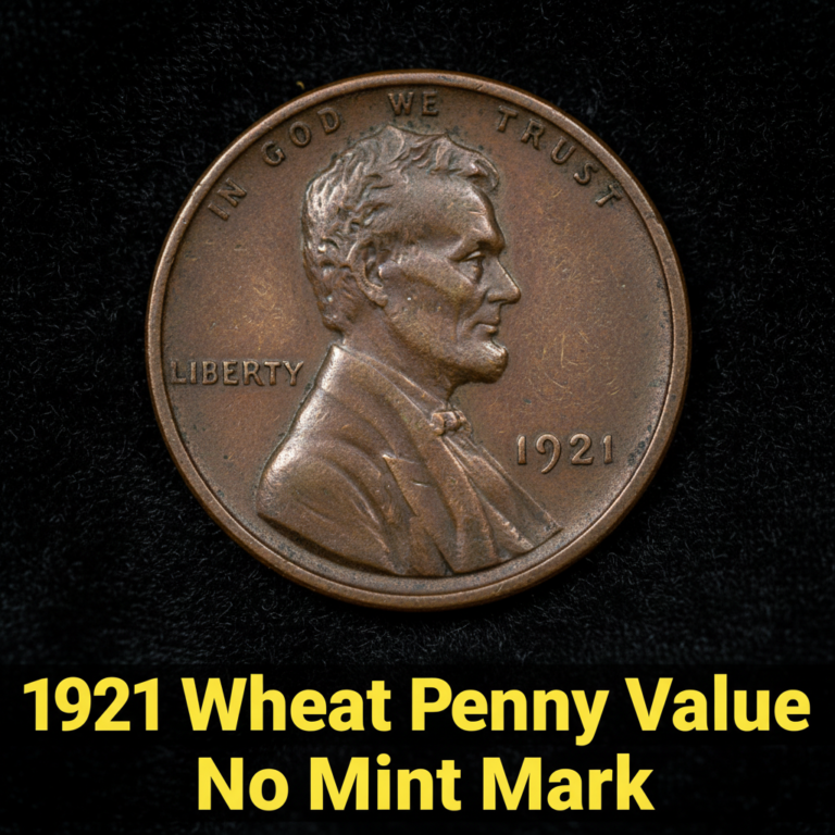 1921 wheat penny value no mint mark what its real
