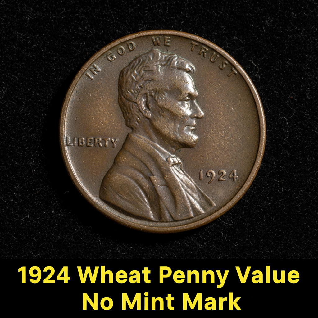1924 wheat penny value no mint mark what its wort