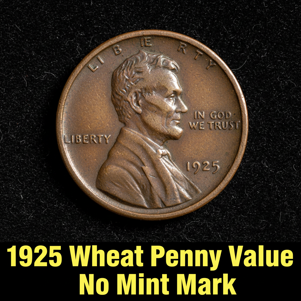 1925 wheat penny value no mint mark what is it wor