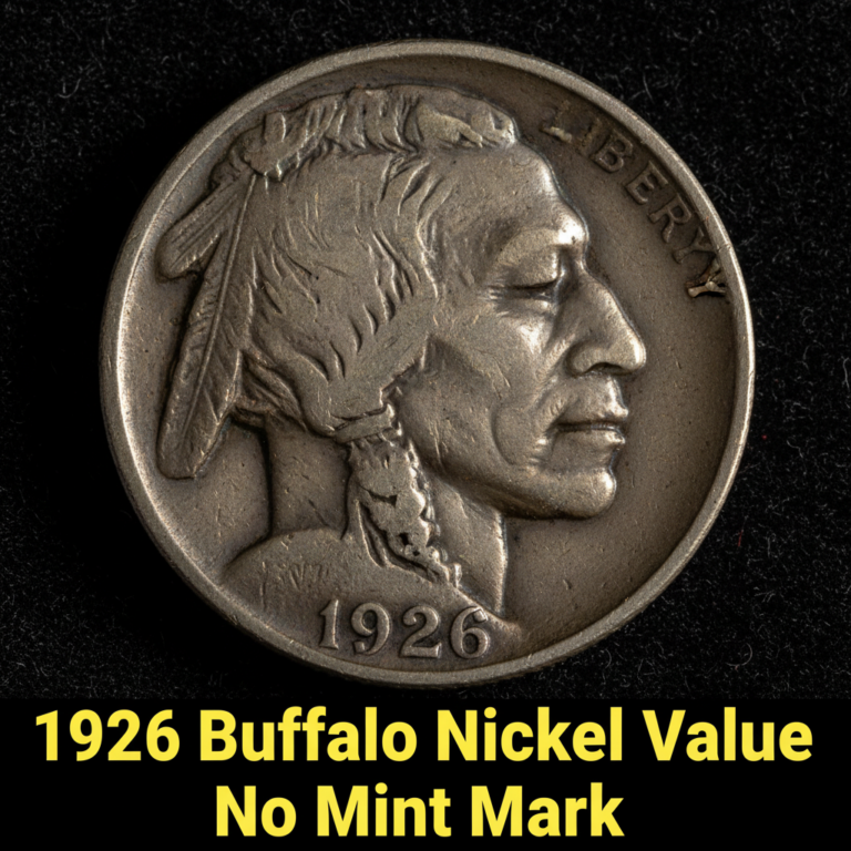 1926 buffalo nickel value with no mint mark and wh