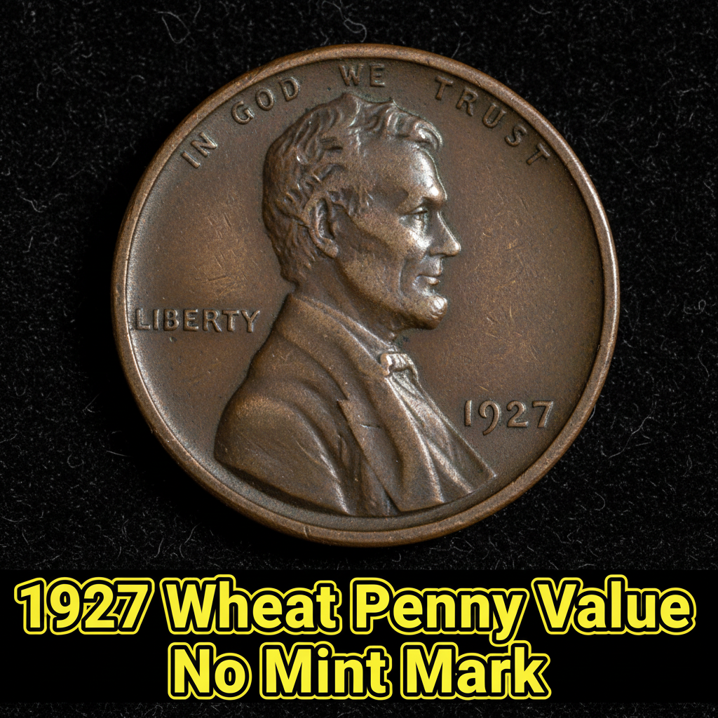 1927 wheat penny value no mint mark what its real