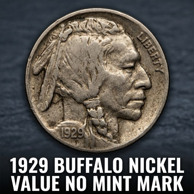 1929 buffalo nickel value no mint mark what its w