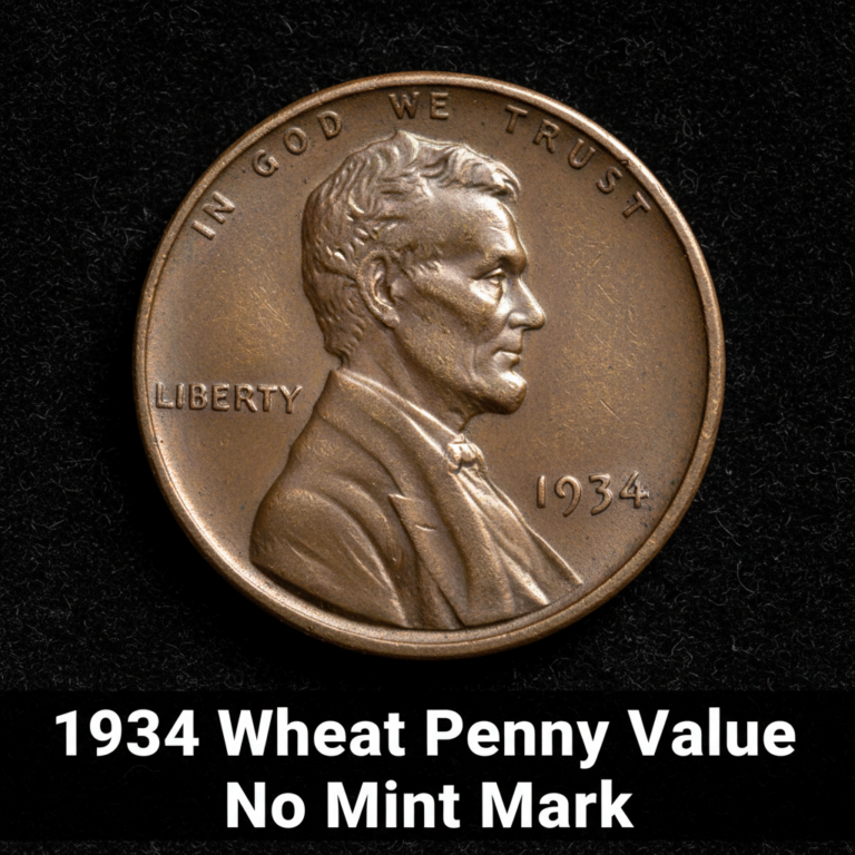 1934 wheat penny value no mint mark what is it wor