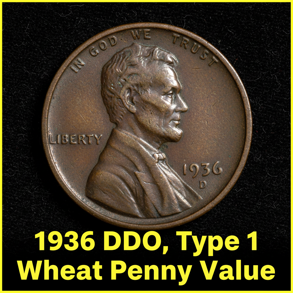 1936 ddo type 1 wheat penny value what its really