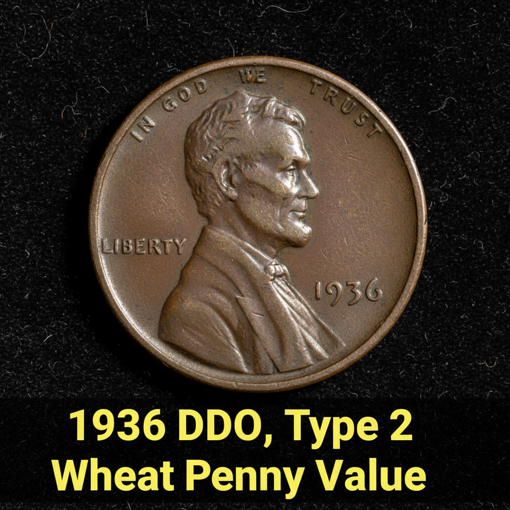 1936 ddo type 2 wheat penny value what its worth