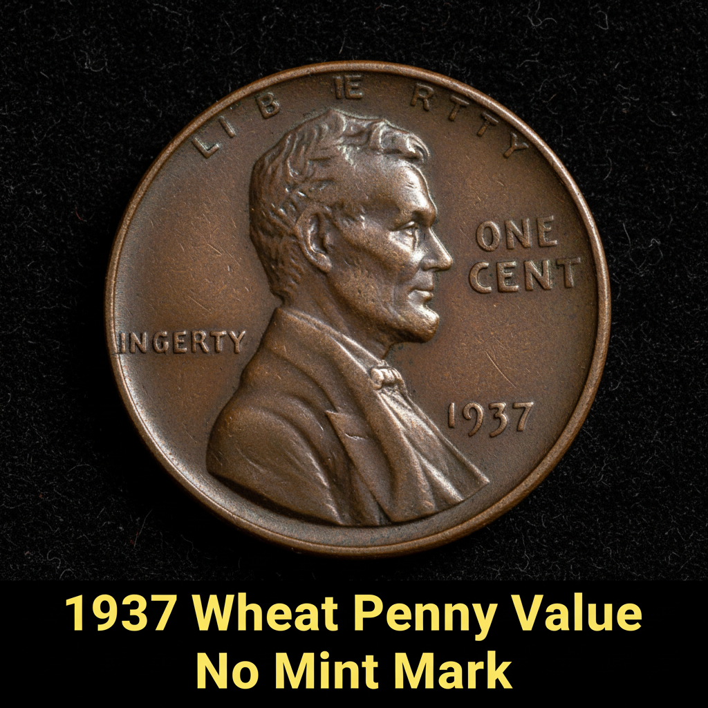 1937 wheat penny value no mint mark what its real