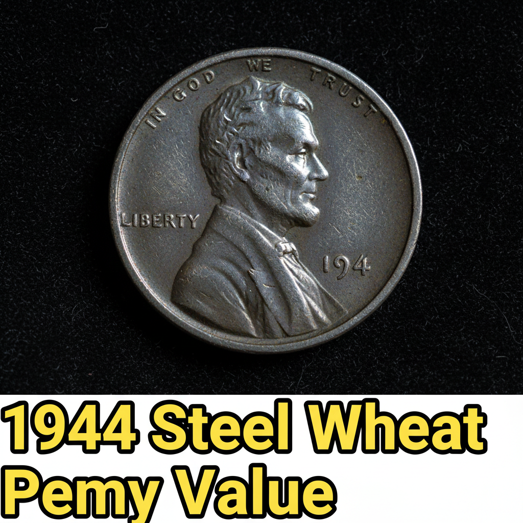1944 steel wheat penny value what its worth and w