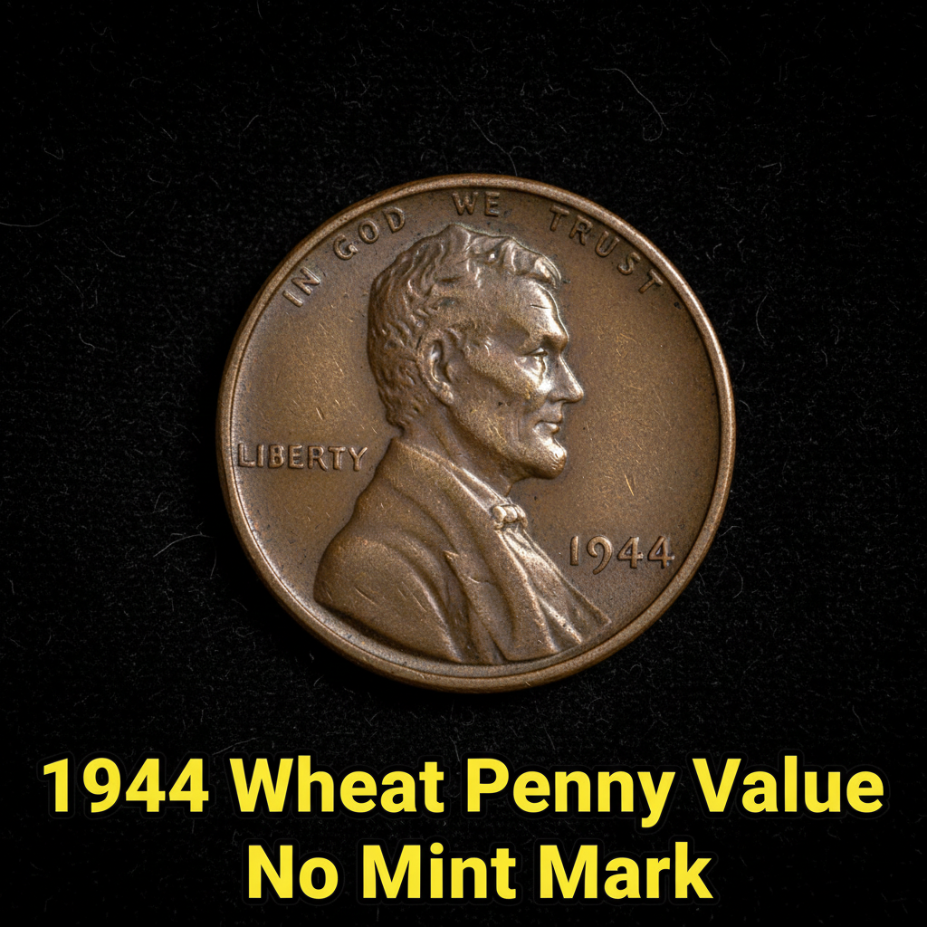 1944 wheat penny value no mint mark and what it co