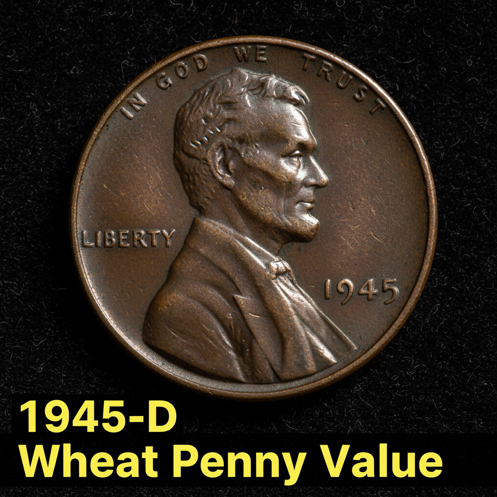 1945 d wheat penny value what is this coin worth a