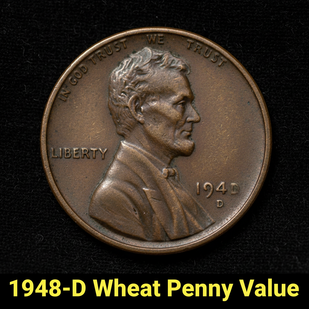 1948 d wheat penny value guide how much is it wort