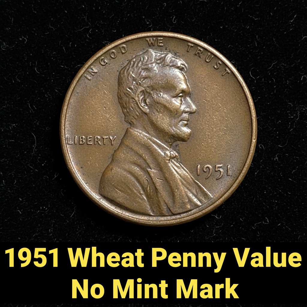 1951 wheat penny value no mint mark what its wort