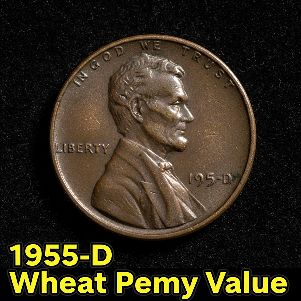 1955 d wheat penny value guide how much is it wort
