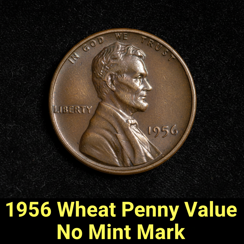 1956 wheat penny value no mint mark and what its