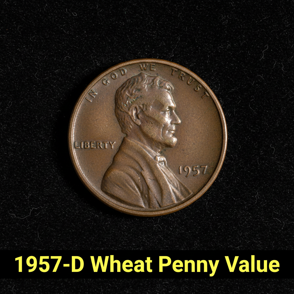 1957 d wheat penny value guide how much is it wort