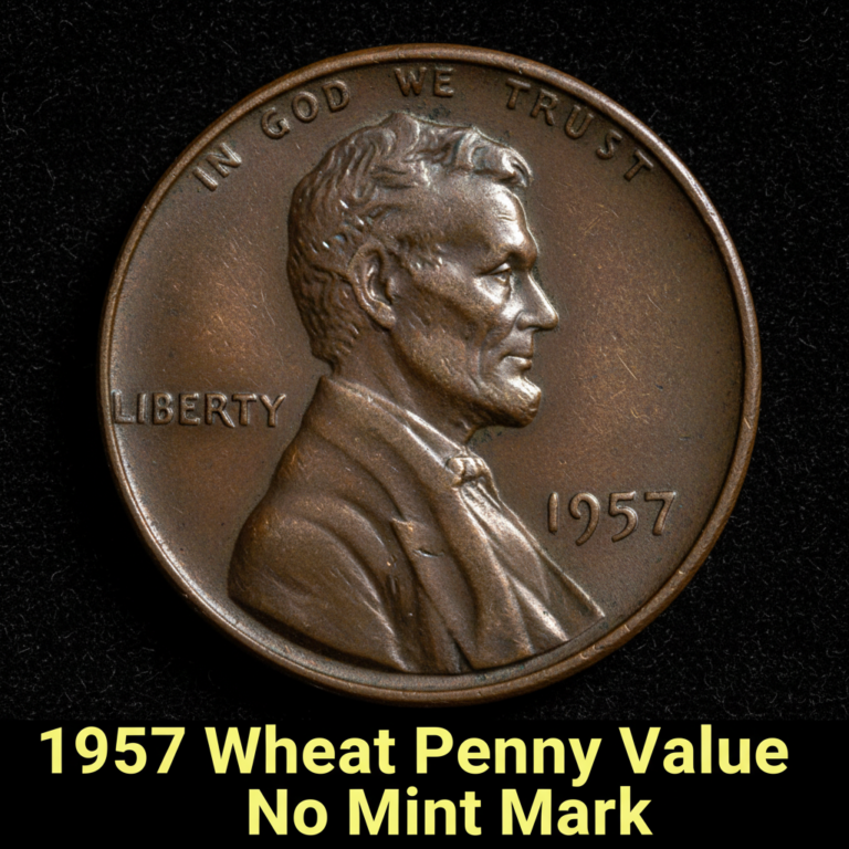 1957 wheat penny value no mint mark what is it wor