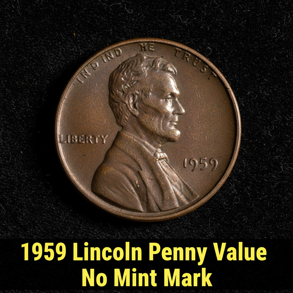 1959 lincoln penny value no mint mark what its re