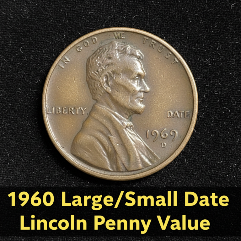 1960 lincoln penny large date vs small date what e