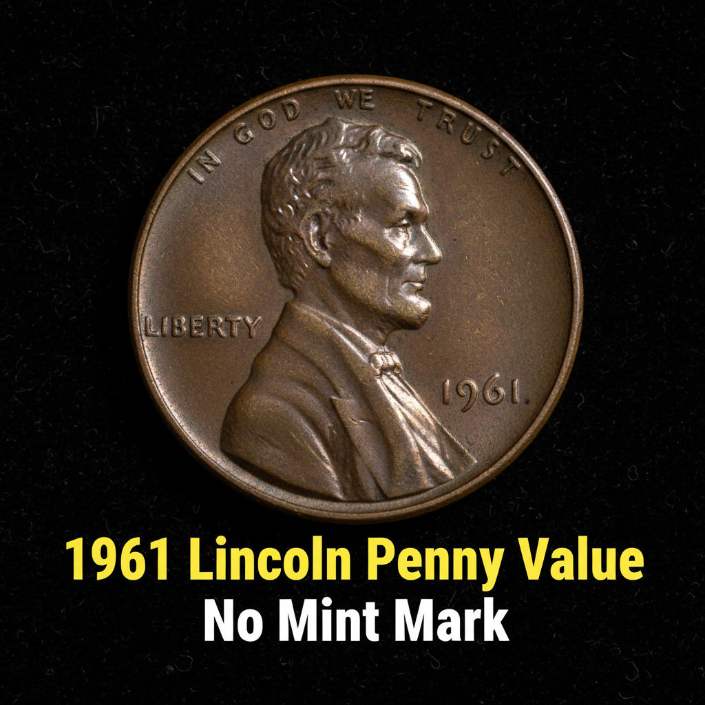 1961 lincoln penny value no mint mark and what it