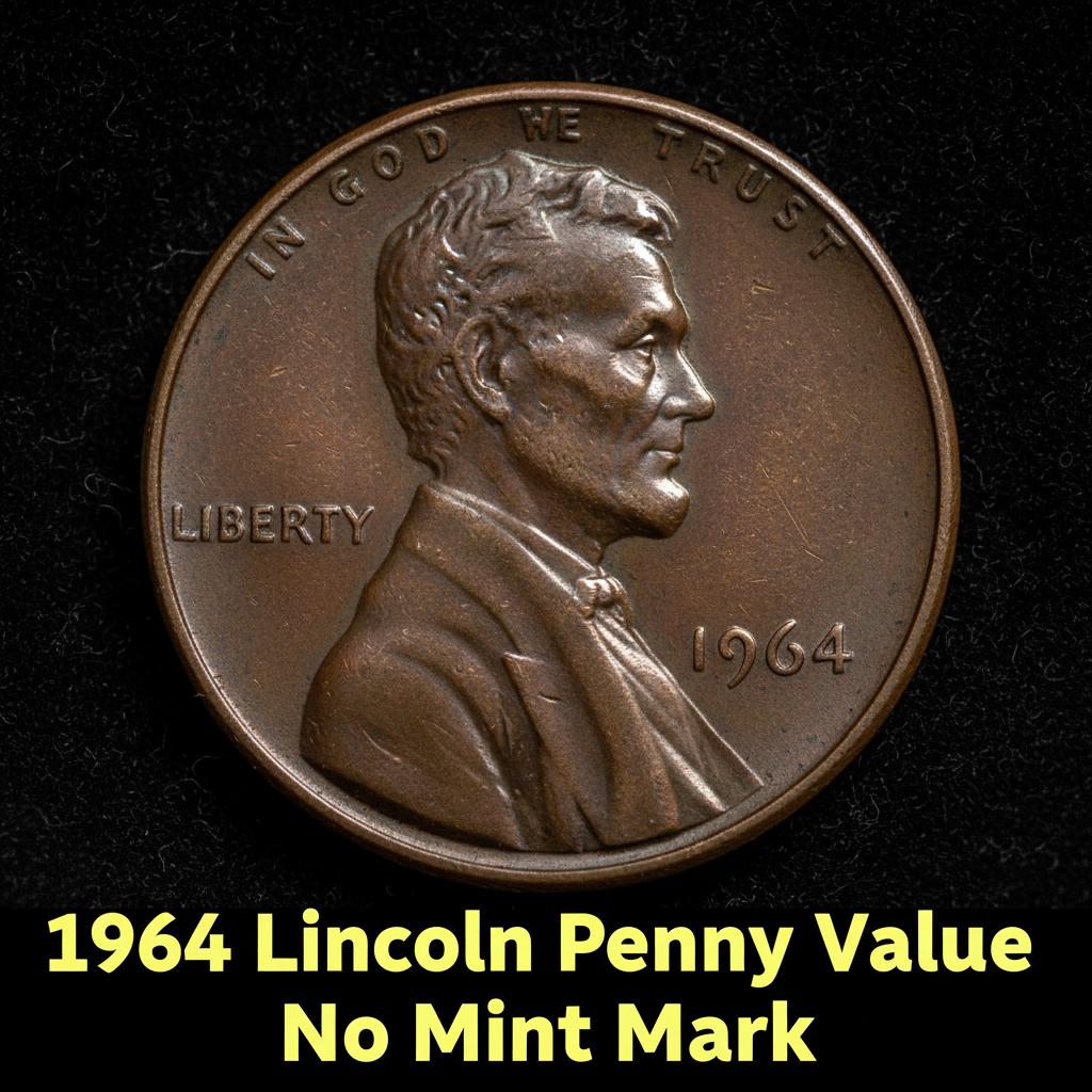 1964 lincoln penny value no mint mark and what it