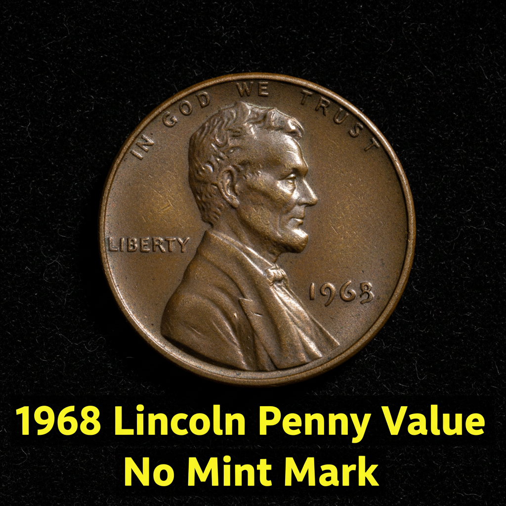 1968 lincoln penny value no mint mark what its wo