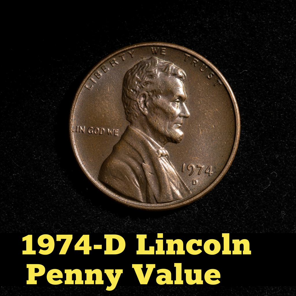 1974 d lincoln penny value guide what is it worth