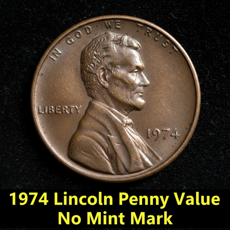 1974 lincoln penny value no mint mark what its wo