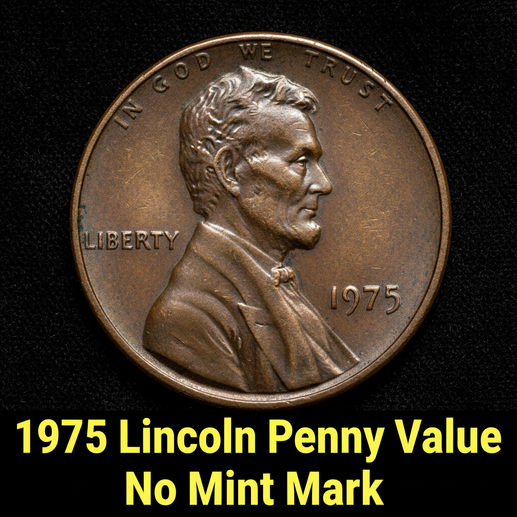 1975 lincoln penny value no mint mark and what it