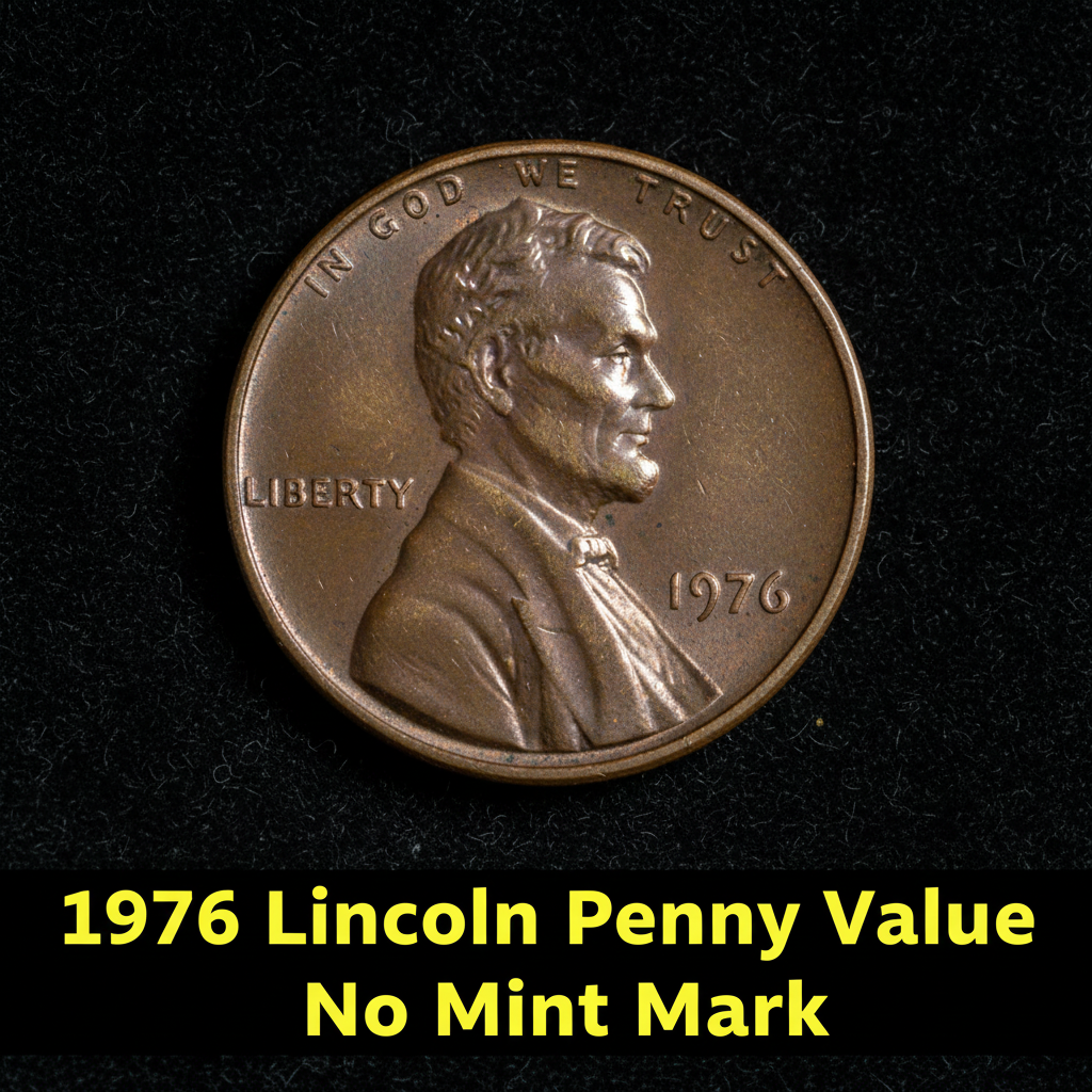 1976 lincoln penny value no mint mark and what it
