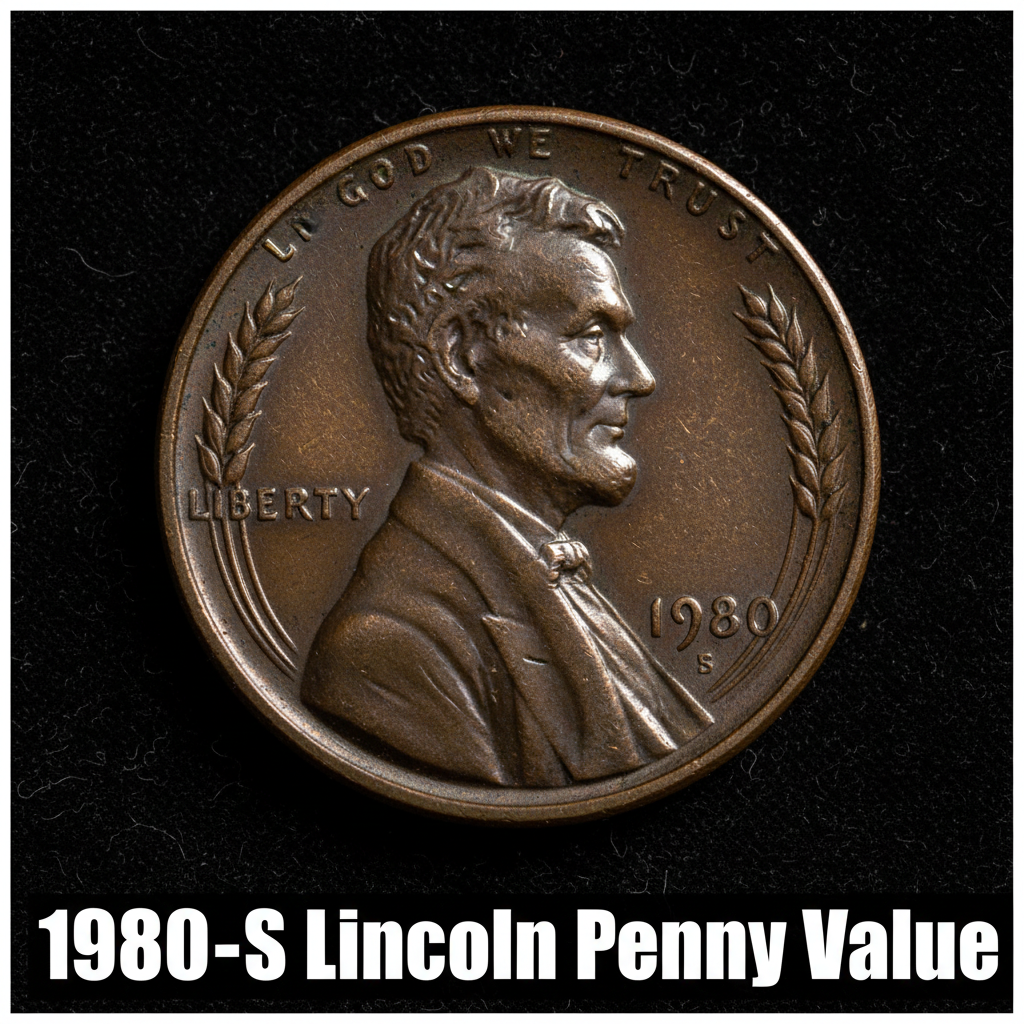 1980 s lincoln penny value what its worth and why