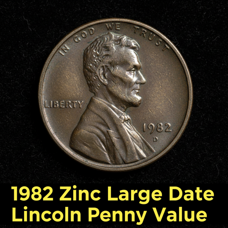1982 zinc large date lincoln penny value and what 