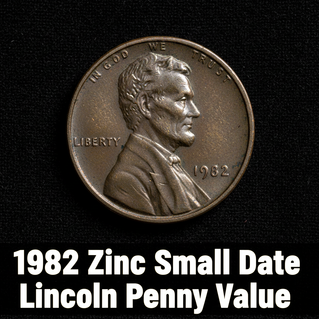 1982 zinc small date lincoln penny value and what